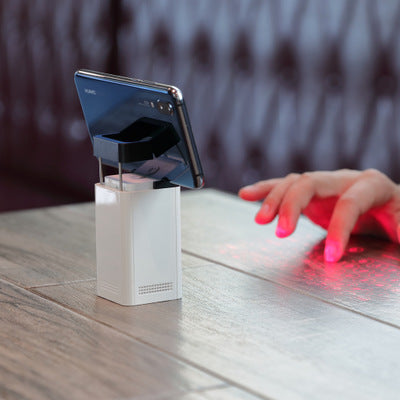 LEING FST Sanal Lazer Klavye Bluetooth Kablosuz Projektör Telefon Klavyesi Bilgisayar, Tablet, Dizüstü Bilgisayar ve Fare Fonksiyonu İçin