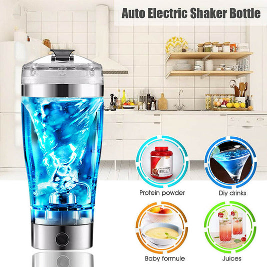 Elektrikli Protein Shake Karıştırıcı USB Shake Şişesi Süt Kahve Blender Su Isıtıcısı Spor ve Fitness Şarjlı Elektrikli Shaker Bardak