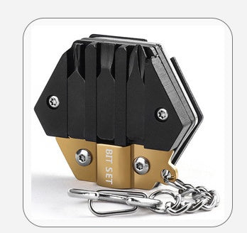 Multifunctional Hexagon Coin Pocket Knife Folding Knife Outdoor Tool / Çok İşlevli Altıgen Madeni Para Cep Bıçağı Katlanır Bıçak Açık Hava Aleti