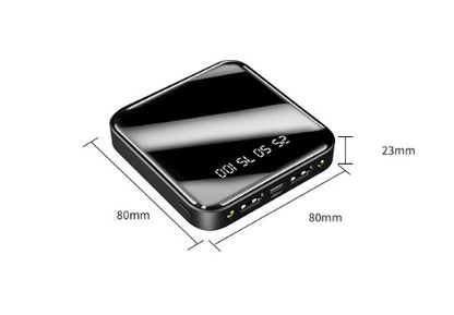 Mini Power Bank 20000 MAh Taşınabilir Aynalı Dijital Ekranlı Power Bank