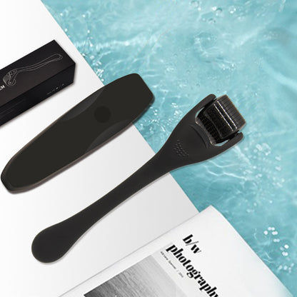 Beard Roller Microneedle Frosted Black Titanium Alloy Needle sakal roller