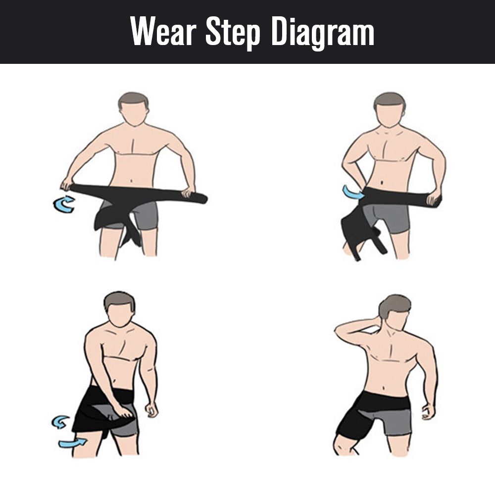 Anti-muscle strain sports hip guard thigh strap