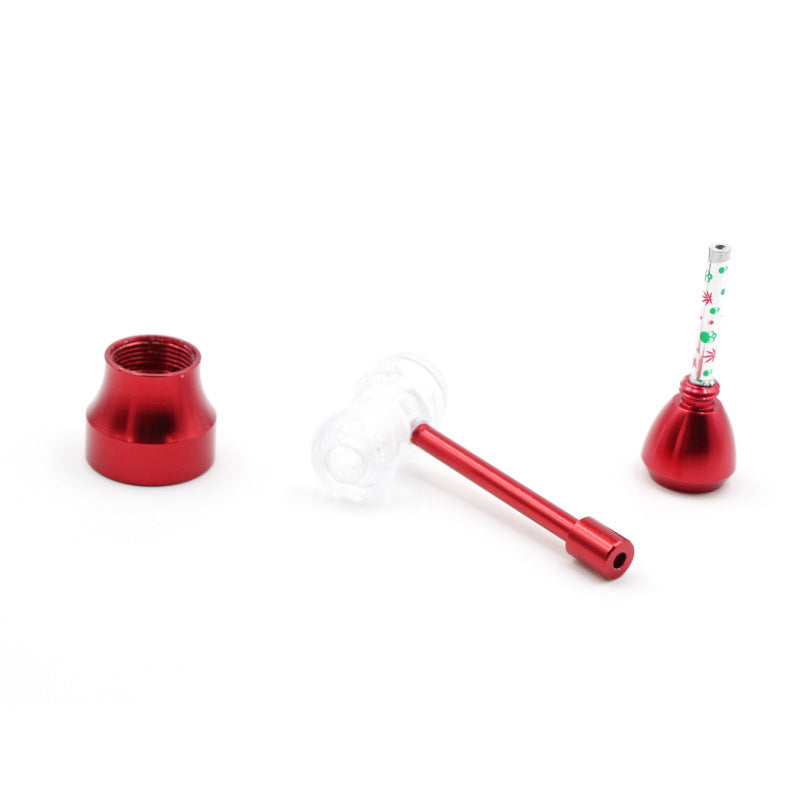 Nargile Metal Transparent And Creative Tobacco Pipe Exquisite Aluminum Alloy Portable Filter Metal Smoke