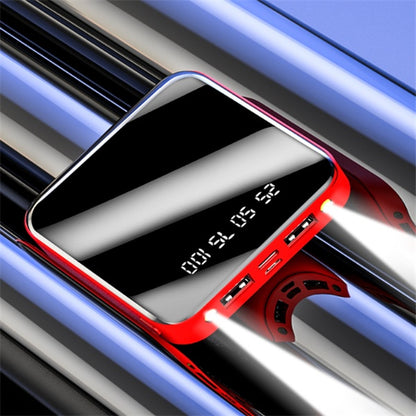 Mini Power Bank 20000 MAh Taşınabilir Aynalı Dijital Ekranlı Power Bank