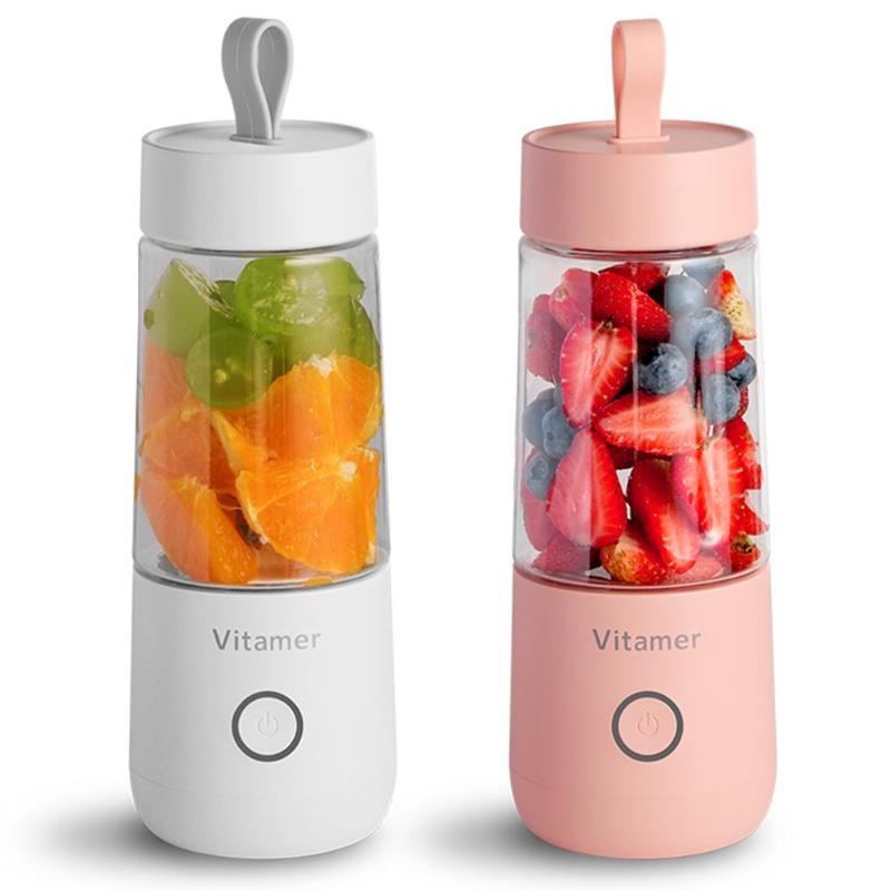 350 ml Taşınabilir Blender Sıkacağı Elektrikli USB Şarj Edilebilir Mikser Smoothie Slushy Bardak Meyve Suyu Blender Şişesi USB Şarjlı Mutfak Aletleri