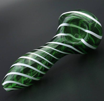 Color Stripes Glass Crafts Hookah Pipe nargile başlığı