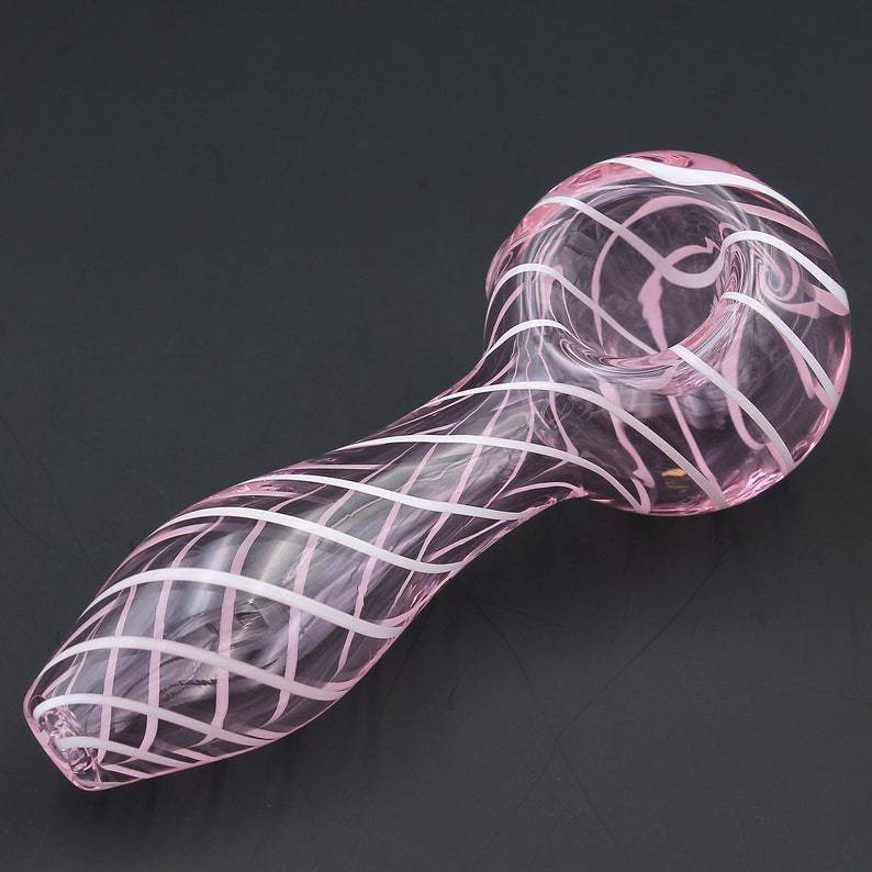 Color Stripes Glass Crafts Hookah Pipe nargile başlığı