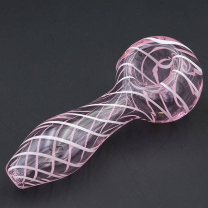 Color Stripes Glass Crafts Hookah Pipe nargile başlığı