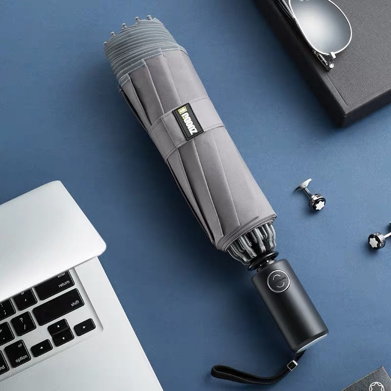 LED El Feneri Aydınlatma Yağmur ve Güneş Katlanır Şemsiye / LED Flashlight Lighting Rain and Sunshine Folding Umbrella