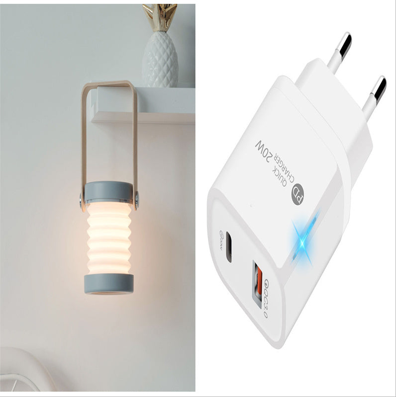Katlanabilir Dokunmatik Kısılabilir Okuma LED Gece Lambası Taşınabilir Fener Lambası USB Şarj Edilebilir Ev Dekorasyonu İçin
