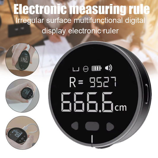 Mesafe Ölçüm Cihazı Elektronik Ölçüm Cetveli Şerit Metre Yüksek Çözünürlüklü Dijital LCD Yüksek Hassasiyetli Elektronik Ölçüm Cetveli Aracı