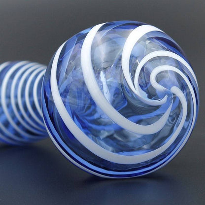 Color Stripes Glass Crafts Hookah Pipe nargile başlığı