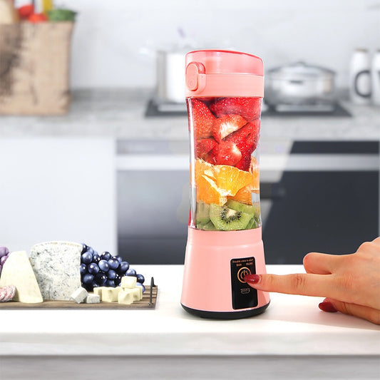 Taşınabilir Elektrikli Meyve Sıkacağı Kablosuz USB Şarj Edilebilir Mini Mikser Çok İşlevli Yaz Smoothie Blender Makinesi Mutfak Malzemeleri