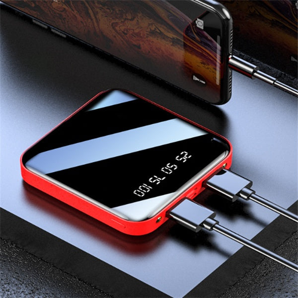Mini Power Bank 20000 MAh Taşınabilir Aynalı Dijital Ekranlı Power Bank