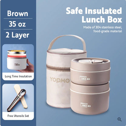 Taşınabilir Kendiliğinden Isınan Japon Isı Yalıtımlı Öğle Yemeği Kutusu / Portable Self-heating Japanese Thermal Insulation Lunch Box