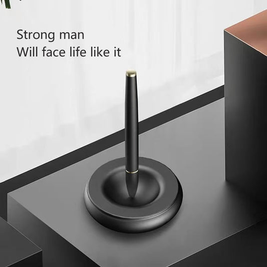 Siyah Teknoloji Manyetik Levitasyonlu Kendinden Destekli Kalem, Üst Düzey İmza Kalemi, Metal Dekorasyon Oyuncağı / Black Technology Magnetic Levitation Self-supporting Pen, High-end Signature Pen, Metal Decoration Toy