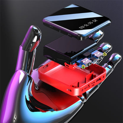 Mini Power Bank 20000 MAh Taşınabilir Aynalı Dijital Ekranlı Power Bank