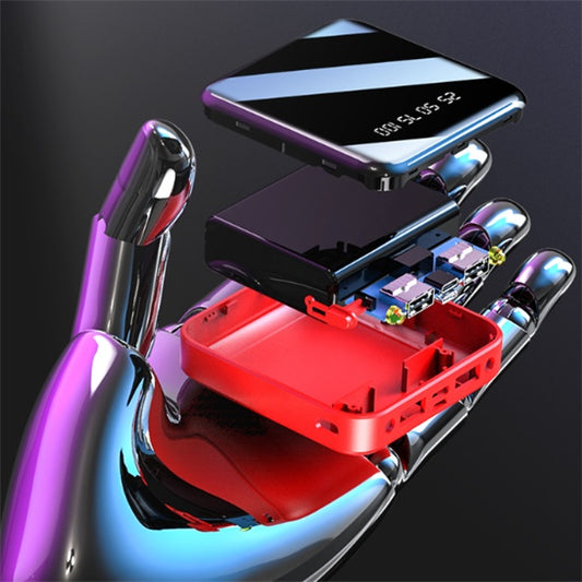 Mini Power Bank 20000 MAh Taşınabilir Aynalı Dijital Ekranlı Power Bank