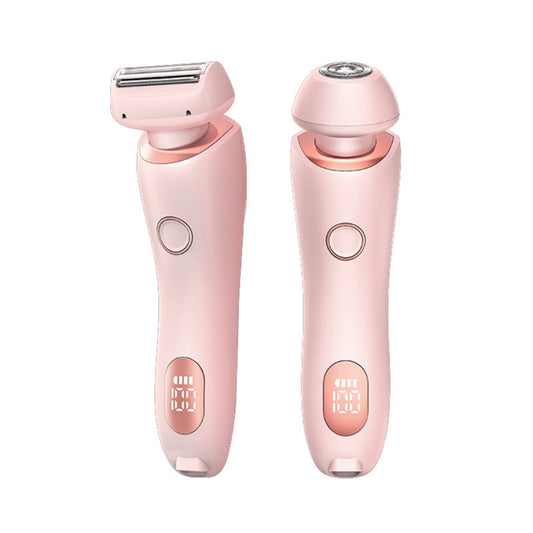 2'si 1 Arada Tüy Dökücü Epilatör USB Şarj Edilebilir Düzeltici Kadın Vücut Tıraş Makinesi Yüz Bacak Koltuk Altı Bikini El Kasık Tıraş Makinesi Tüy Dökücü