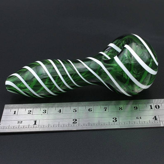 Color Stripes Glass Crafts Hookah Pipe nargile başlığı