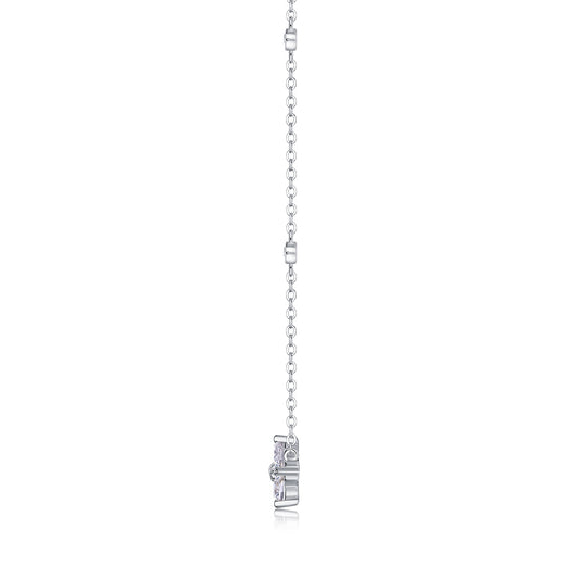 Sweetheart Halo - A Fashionable And Luxurious Diamond Jewelry Pendant Set With 2-carat Moissanite S925 Sterling Silver And Platinum Plating