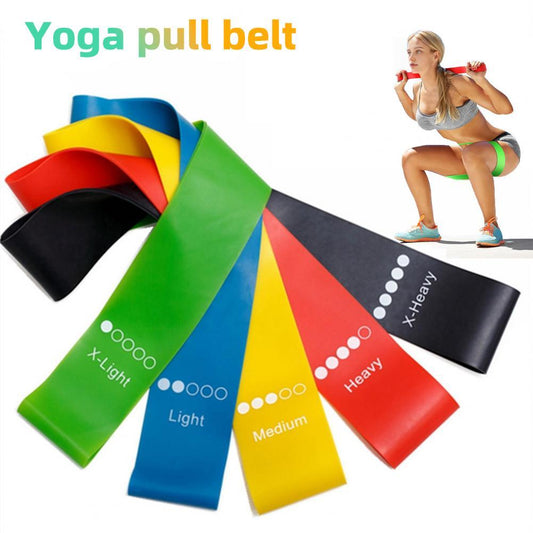 Yoga Direnç Lastik Bantları İç Mekan ve Dış Mekan Fitness Ekipmanları 0,35 mm - 1,1 mm Pilates Spor Eğitimi Egzersiz Lastik Bantları
