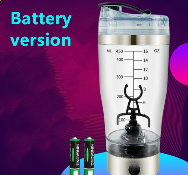 Elektrikli Protein Shake Karıştırıcı USB Shake Şişesi Süt Kahve Blender Su Isıtıcısı Spor ve Fitness Şarjlı Elektrikli Shaker Bardak