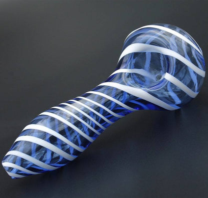 Color Stripes Glass Crafts Hookah Pipe nargile başlığı