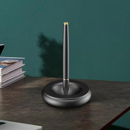 Siyah Teknoloji Manyetik Levitasyonlu Kendinden Destekli Kalem, Üst Düzey İmza Kalemi, Metal Dekorasyon Oyuncağı / Black Technology Magnetic Levitation Self-supporting Pen, High-end Signature Pen, Metal Decoration Toy