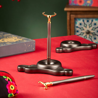 Siyah Teknoloji Manyetik Levitasyonlu Kendinden Destekli Kalem, Üst Düzey İmza Kalemi, Metal Dekorasyon Oyuncağı / Black Technology Magnetic Levitation Self-supporting Pen, High-end Signature Pen, Metal Decoration Toy