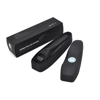 Beard Roller Microneedle Frosted Black Titanium Alloy Needle sakal roller