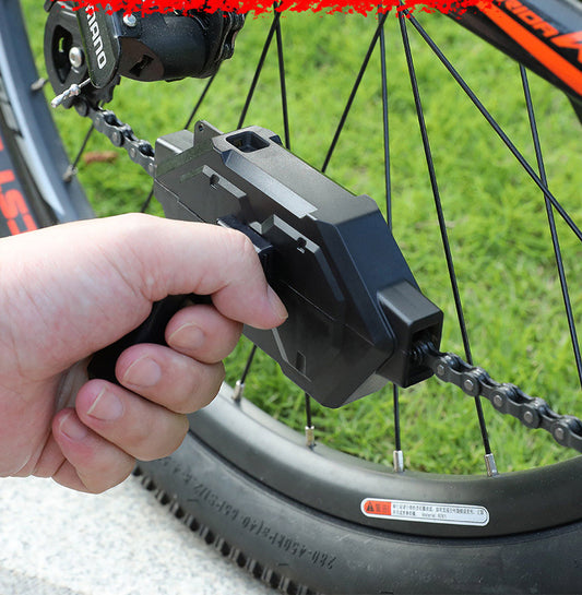 Portable Bicycle Motorcycle Chain Cleaner Bike Brushes Scrubber Wash Tool Mountain Cycling Cleaning Accessories / Taşınabilir Bisiklet Motosiklet Zincir Temizleyici Bisiklet Fırçaları Fırçalama Makinesi Yıkama Aleti Dağ Bisikleti Temizleme Aksesuarları