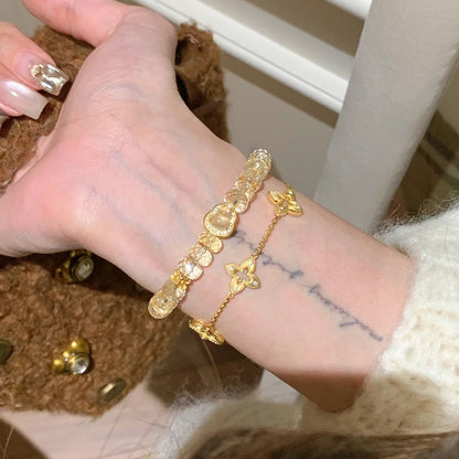Women's Fashion Crystal Glass Bead Bracelet