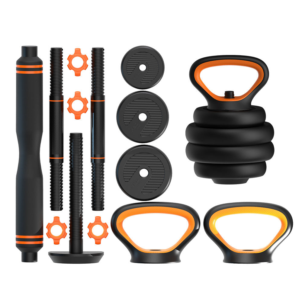Dumbbells Kettlebells, Barbells Multifunctional Combination 6'sı bir arada