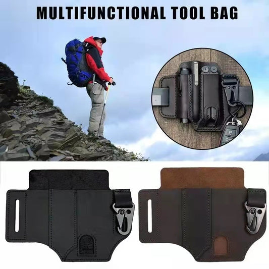 Açık Hava Vintage EDC Taktik Alet Deri Çantası