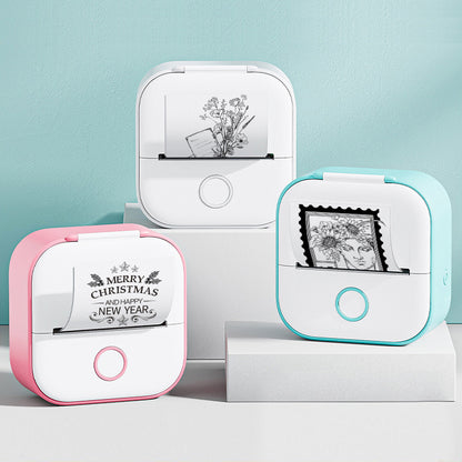Taşınabilir Mini Termal Etiket Yazıcısı Ev Fotoğraf Yazıcısı Öğrenci Yanlış Soru Yazıcısı Bluetooth Uyumlu Mini Etiket Yazıcısı Fiyat Etiketi