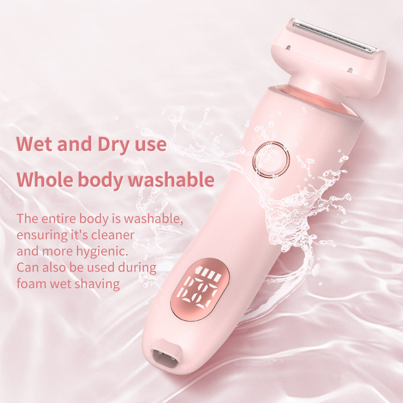 2'si 1 Arada Tüy Dökücü Epilatör USB Şarj Edilebilir Düzeltici Kadın Vücut Tıraş Makinesi Yüz Bacak Koltuk Altı Bikini El Kasık Tıraş Makinesi Tüy Dökücü