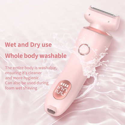 2'si 1 Arada Tüy Dökücü Epilatör USB Şarj Edilebilir Düzeltici Kadın Vücut Tıraş Makinesi Yüz Bacak Koltuk Altı Bikini El Kasık Tıraş Makinesi Tüy Dökücü
