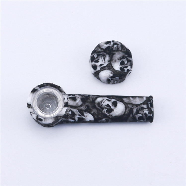 Old Style Water Stick Silicone Pipe Glass Pip tütün aksesuarı