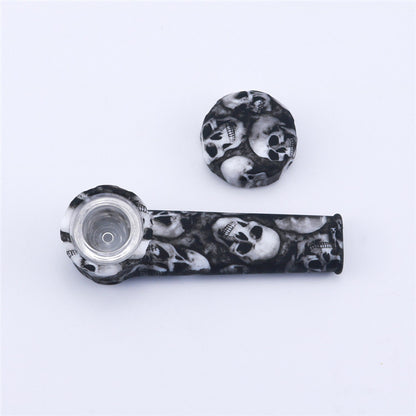 Old Style Water Stick Silicone Pipe Glass Pip tütün aksesuarı