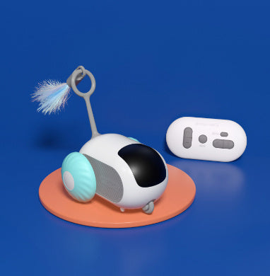 Uzaktan Kumandalı Etkileşimli Kedi Araba Oyuncağı USB Şarjlı Kovalamaca Otomatik Kendiliğinden Hareket Eden Uzaktan Akıllı Kumandalı Araba Etkileşimli Kedi Oyuncağı Evcil Hayvan Ürünleri