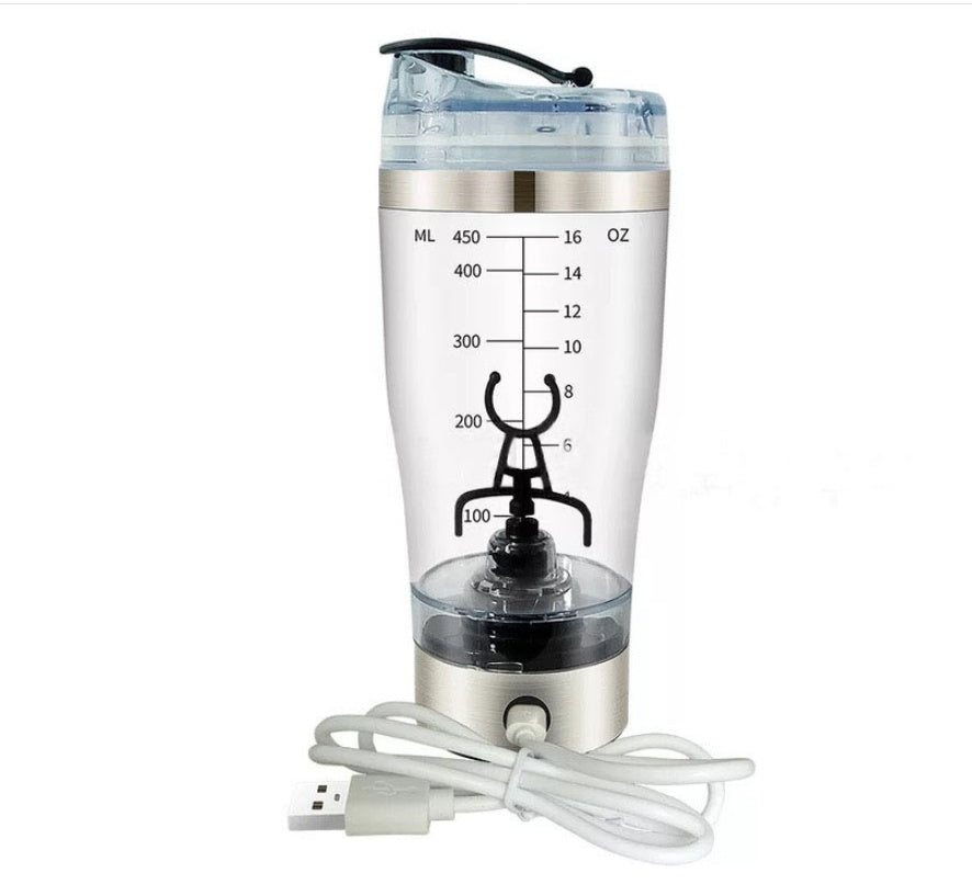 Elektrikli Protein Shake Karıştırıcı USB Shake Şişesi Süt Kahve Blender Su Isıtıcısı Spor ve Fitness Şarjlı Elektrikli Shaker Bardak