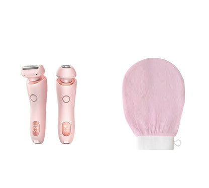 2'si 1 Arada Tüy Dökücü Epilatör USB Şarj Edilebilir Düzeltici Kadın Vücut Tıraş Makinesi Yüz Bacak Koltuk Altı Bikini El Kasık Tıraş Makinesi Tüy Dökücü