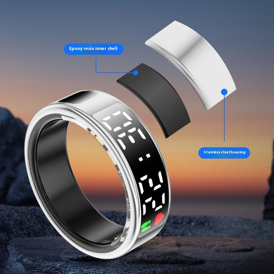 Smart Ring With Display Screen Touch Flip Smart Finger / Ekranlı Dokunmatik Çevirmeli Akıllı Parmaklı Akıllı Yüzük