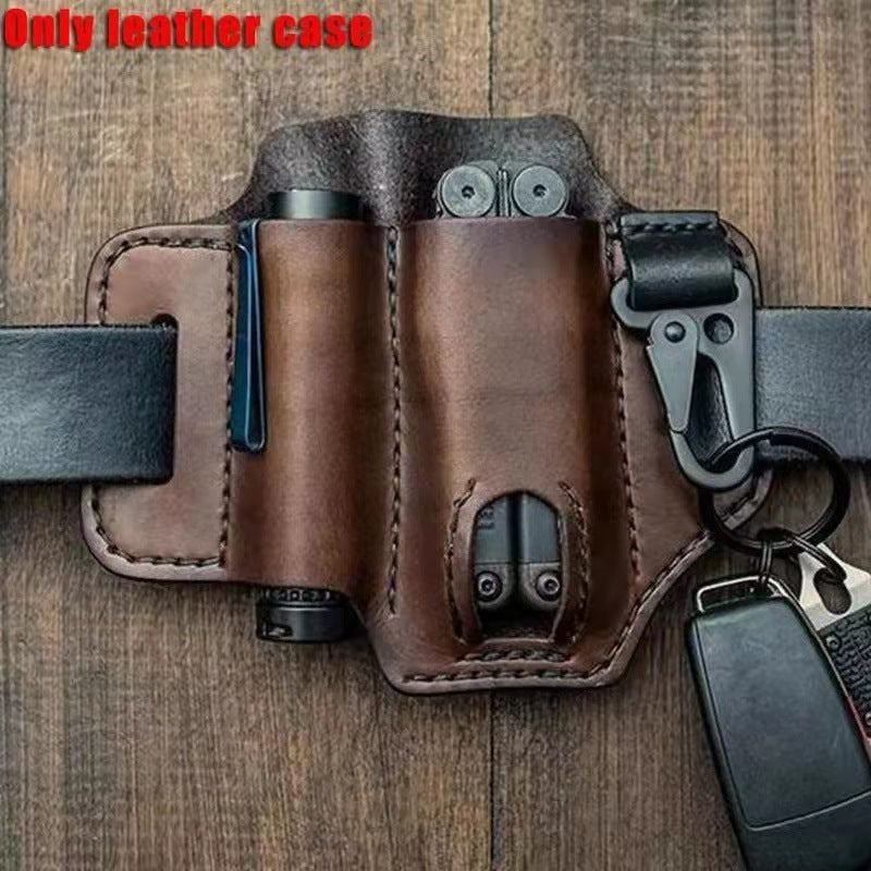 Açık Hava Vintage EDC Taktik Alet Deri Çantası
