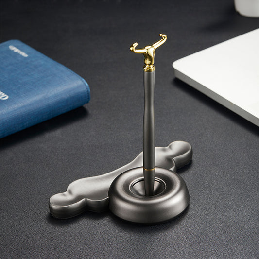 Siyah Teknoloji Manyetik Levitasyonlu Kendinden Destekli Kalem, Üst Düzey İmza Kalemi, Metal Dekorasyon Oyuncağı / Black Technology Magnetic Levitation Self-supporting Pen, High-end Signature Pen, Metal Decoration Toy
