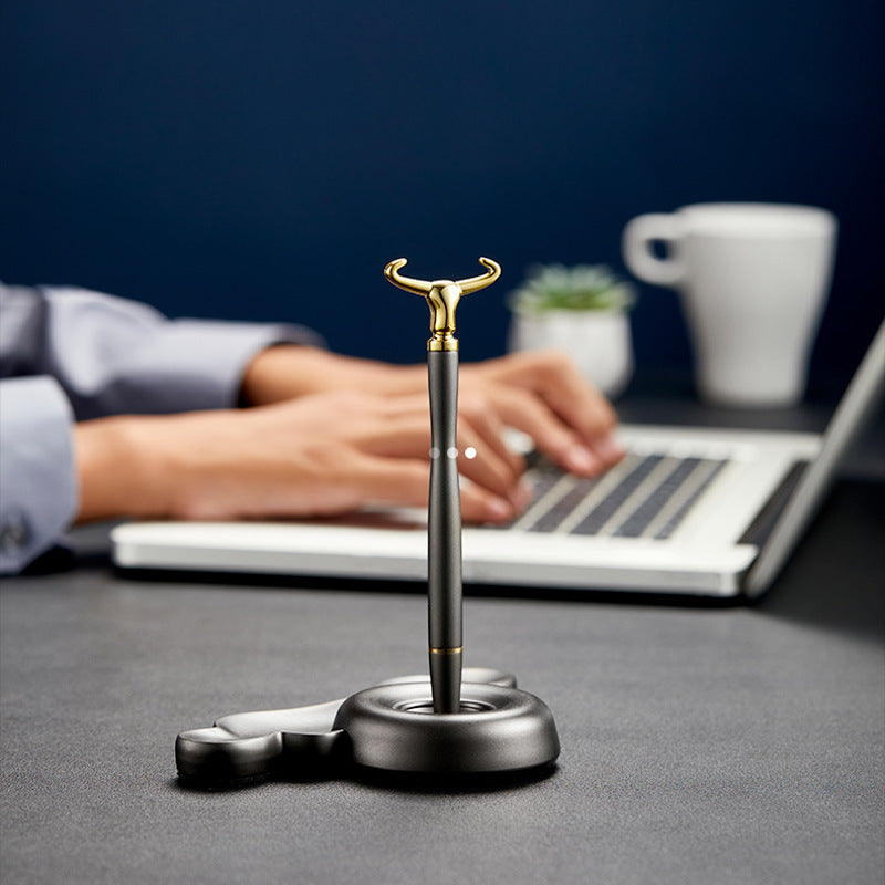 Siyah Teknoloji Manyetik Levitasyonlu Kendinden Destekli Kalem, Üst Düzey İmza Kalemi, Metal Dekorasyon Oyuncağı / Black Technology Magnetic Levitation Self-supporting Pen, High-end Signature Pen, Metal Decoration Toy