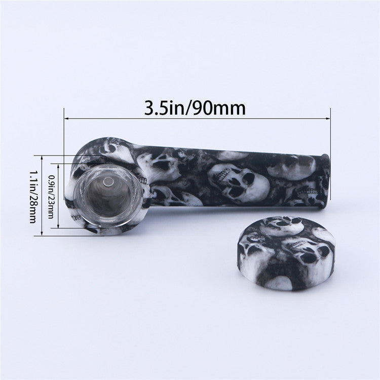 Old Style Water Stick Silicone Pipe Glass Pip tütün aksesuarı