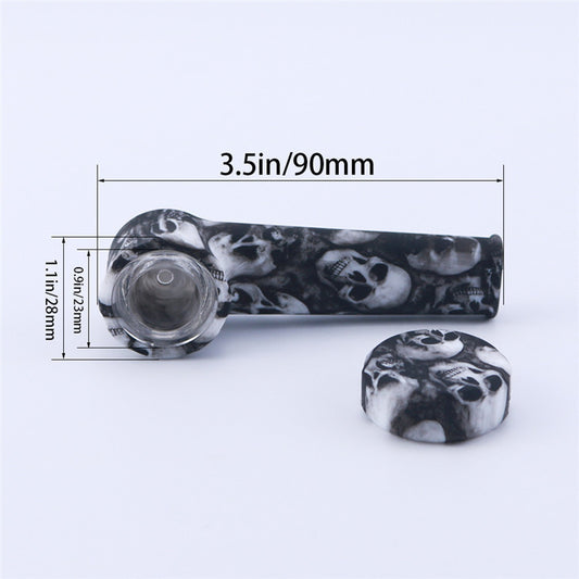 Old Style Water Stick Silicone Pipe Glass Pip tütün aksesuarı