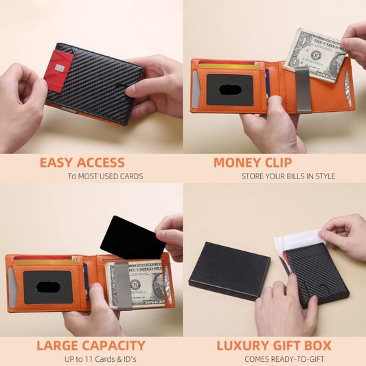 Erkekler İçin Flip İki Katlı Ultra İnce Cüzdan